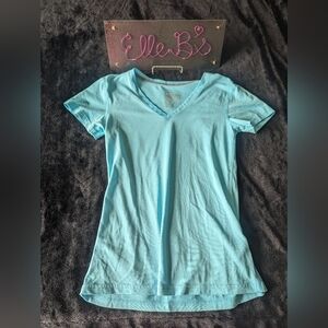 EUC Nike Dri Fit/Regular Fit Blue V Neck Tee XS